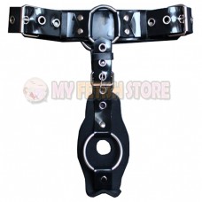 (DM818) Pure hand made rubber belt latex Tail strap bondage belt fetish equipment fetish wear